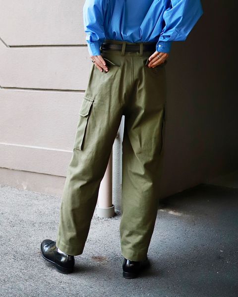 blurhms ブラームス 23FW Cotton Serge 47 Pantsスタイル