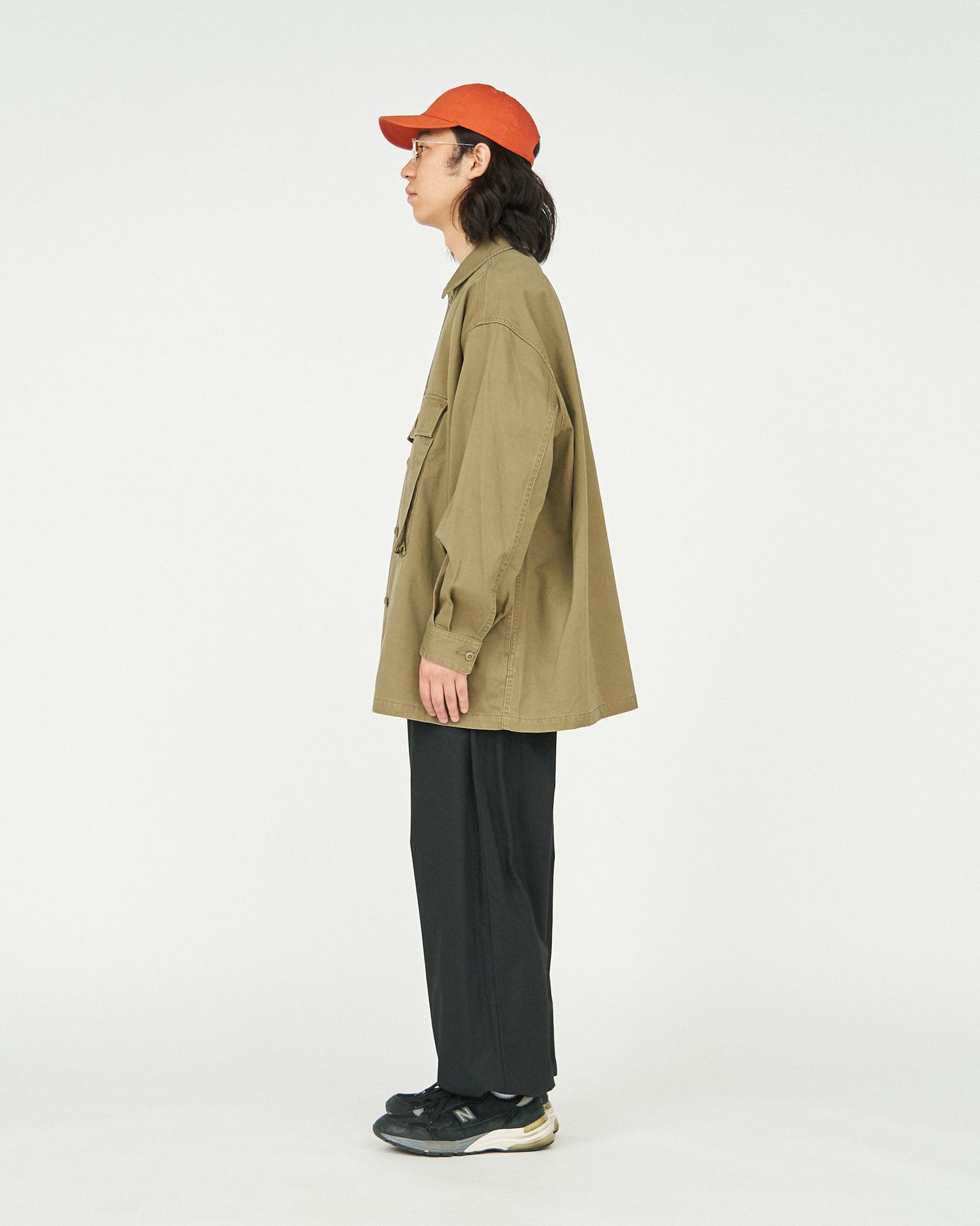 フレッシュサービス UTILITY FATIGUE SHIRT(FSC251-20138)GREEN(TAN)