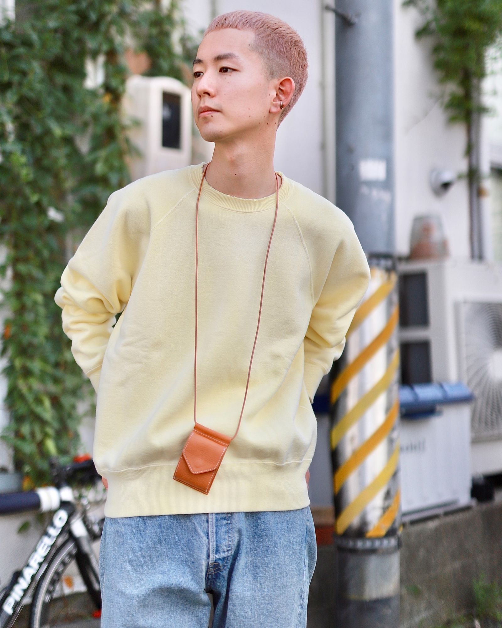 A.PRESSE - アプレッセ23AW Vintage Sweatshirt(23AAP-05-01K)YELLOW