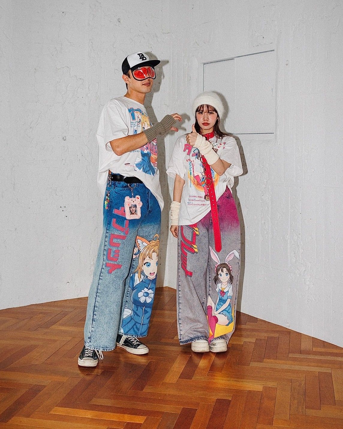 doublet 25SS ANIME HAND-PAINTING DENIM PANTS(25SS06PT296)BLUE☆1月11日(土)発売！