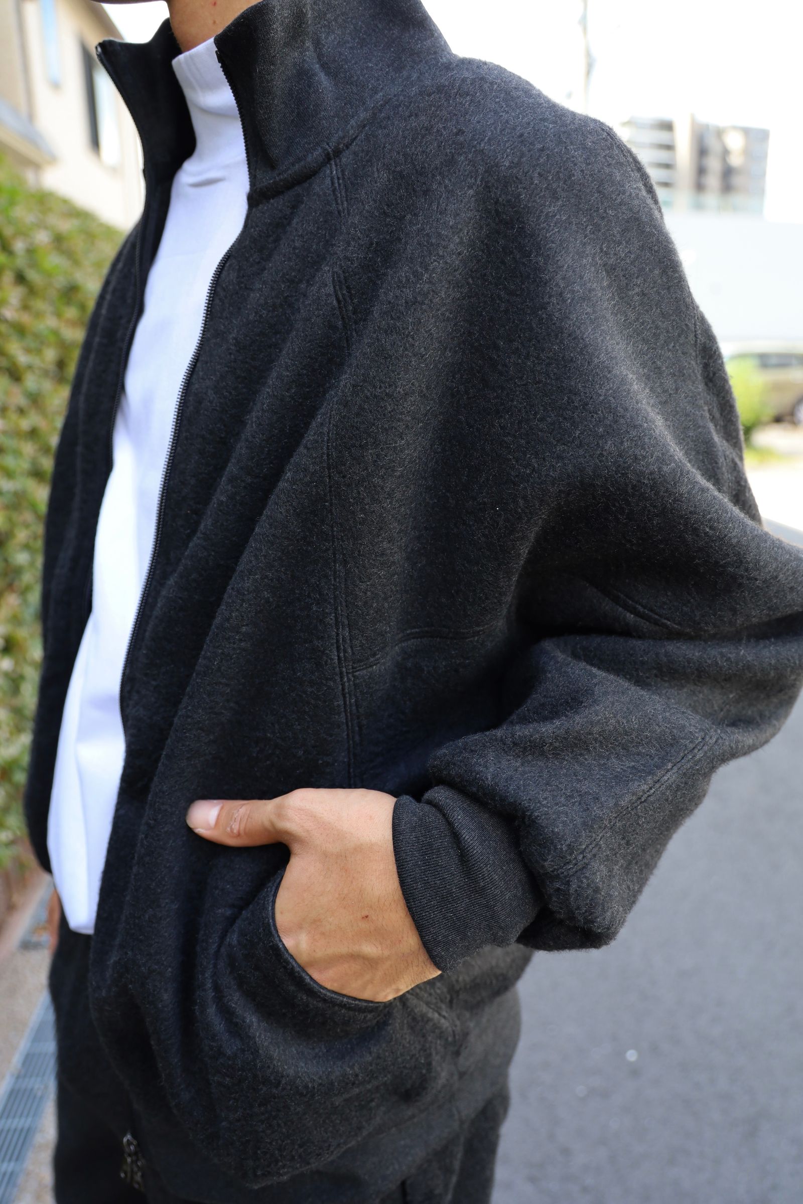 blurhms silk Fleece Track Jacketセットアップスタイル 新作発売！ | 5495 | mark