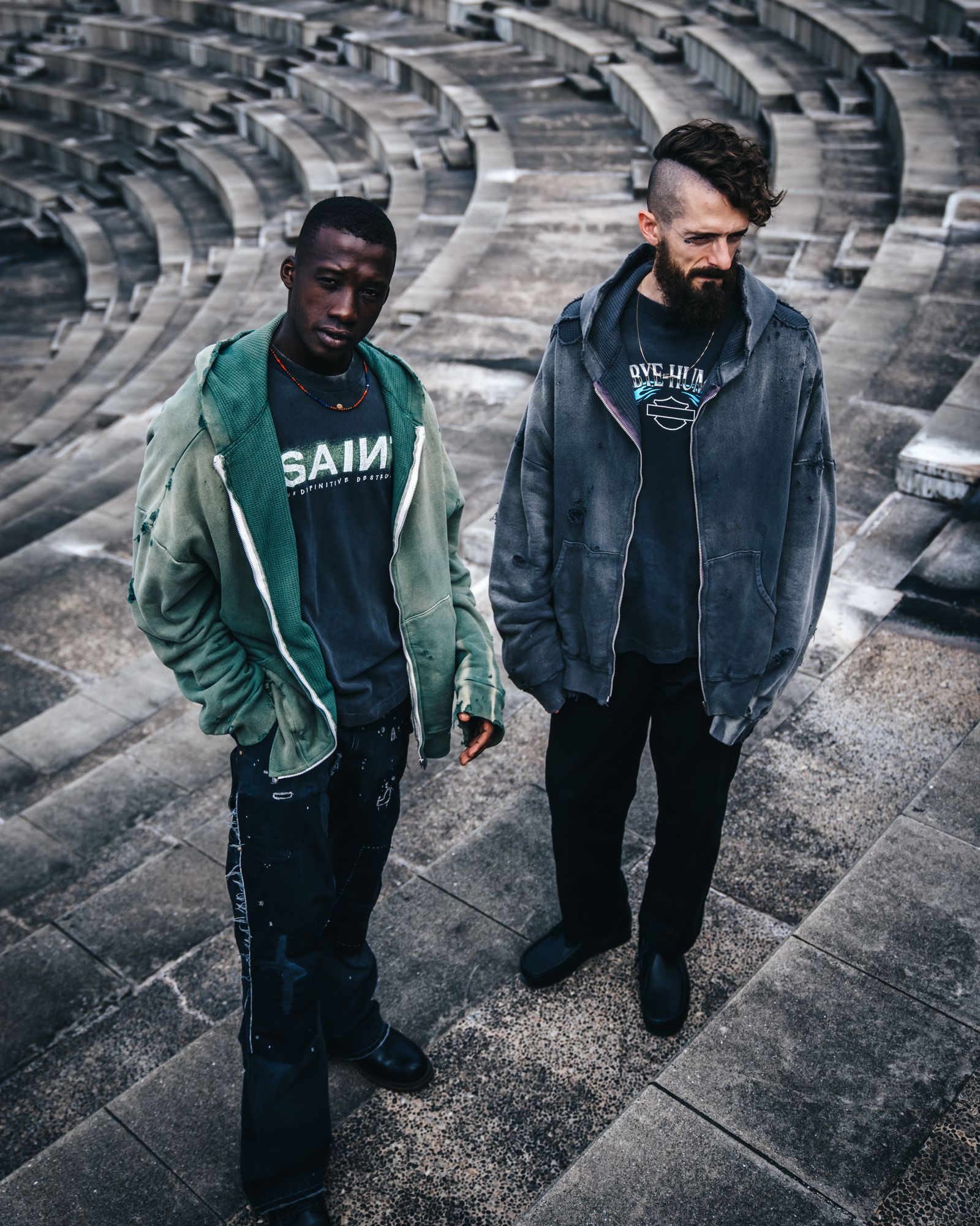 セントマイケル DBL FC ZIP HOODIE (SM-YS1-0000-042)CHARCOAL