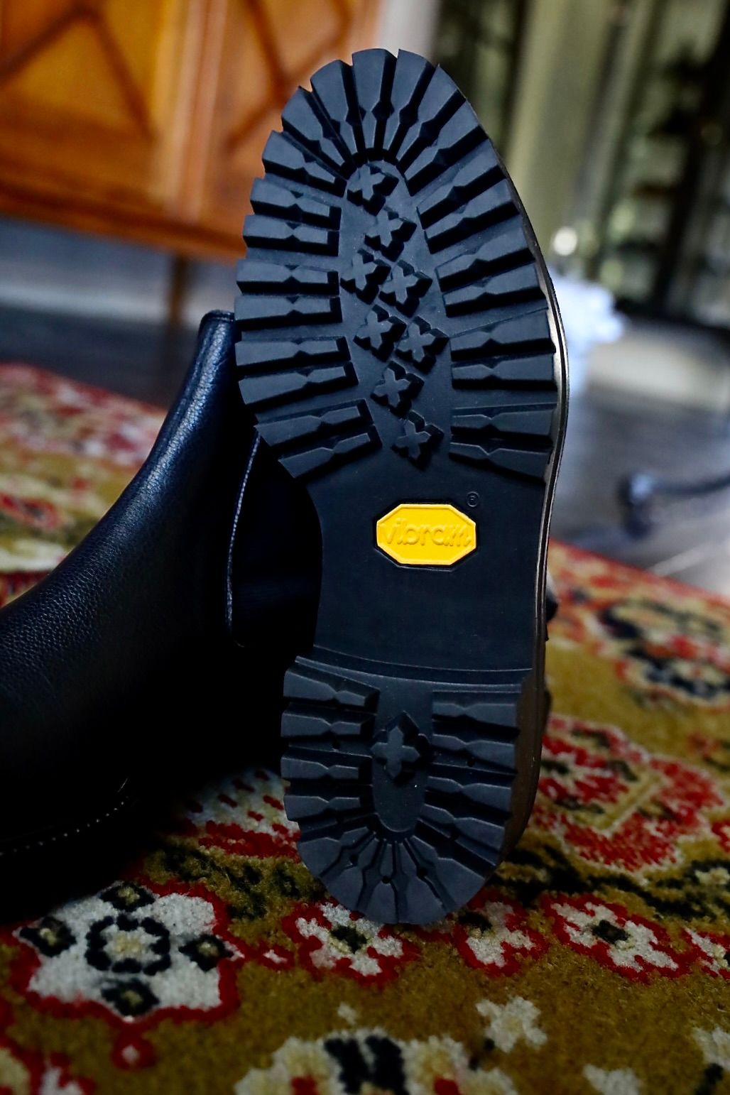 FOOTWORKSフットワークス サイドゴアブーツ Side Gore Boots in Grain Leather(F03-0001_M)BLACK☆新作発売！