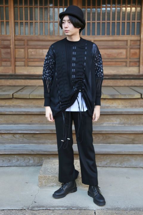 KIDILL×rurumu Drawcord Knit Pullover style.2021.1.17