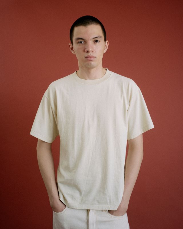 ファウンダ SHORT SLEEVE TEE SHIRT (015FD252004)BEIGE
