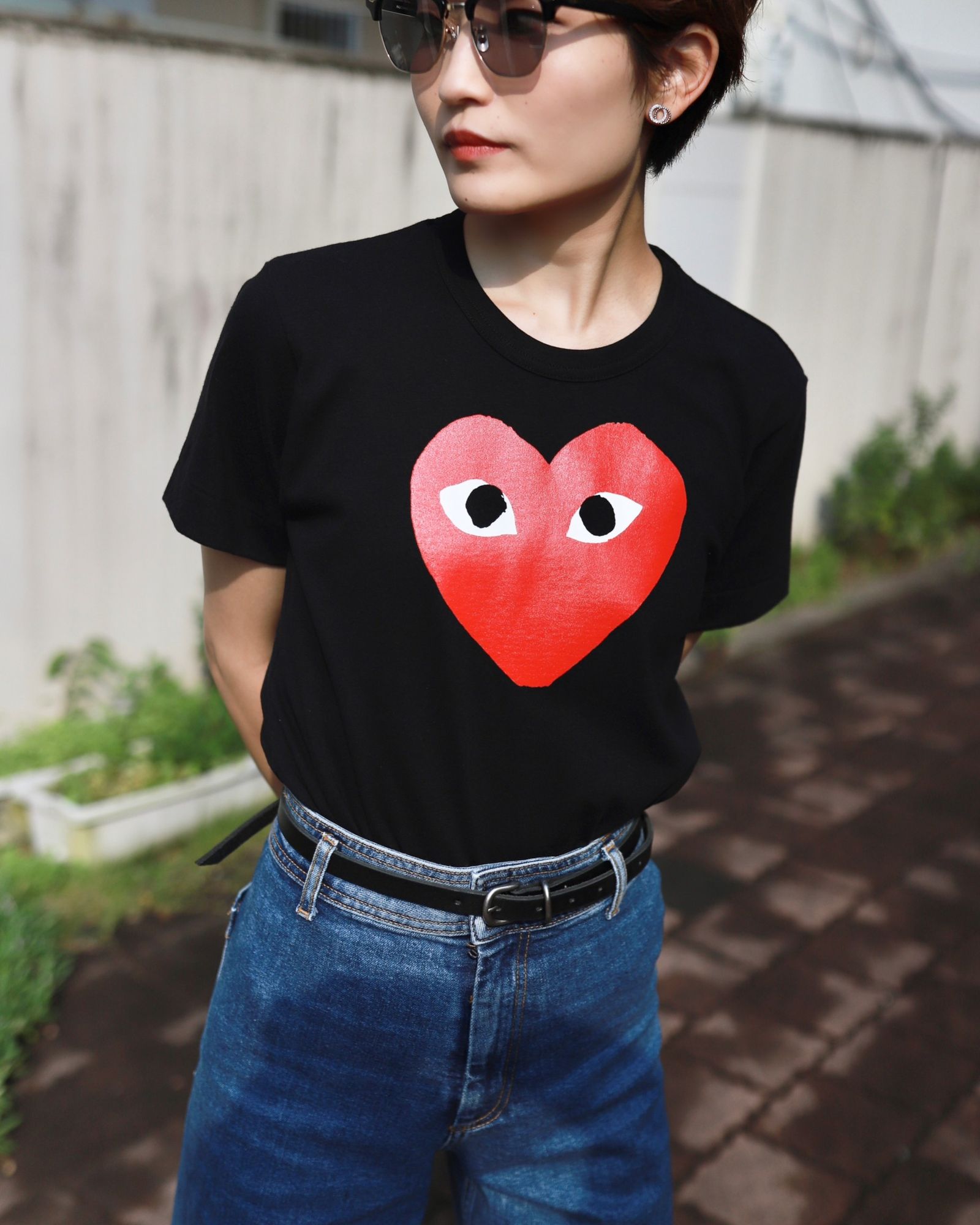 プレイコムデギャルソン RED HEART Tシャツstyle.2023.6.23
