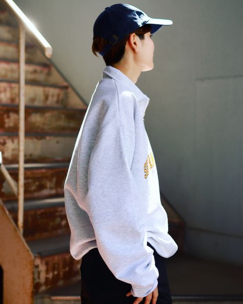 SEDAN ALL-PURPOSE 新作Arch Logo Quarter Zip Sweatshirt style.2023.9.2