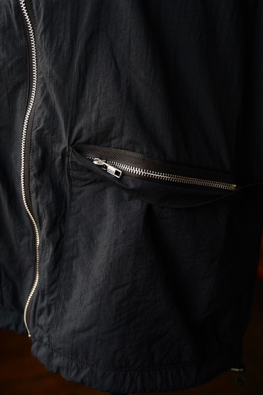S.F.C 25SS エスエフシー STITCHED ZIP VEST(SFCSS25J05)Black