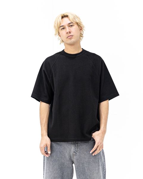 blurhms ROOTSTOCK ブラームスルーツストック 26SS Rough&Smooth Thermal Raglan Tee(bROOTS24S21S26)Black☆3月27日(金)新作発売！