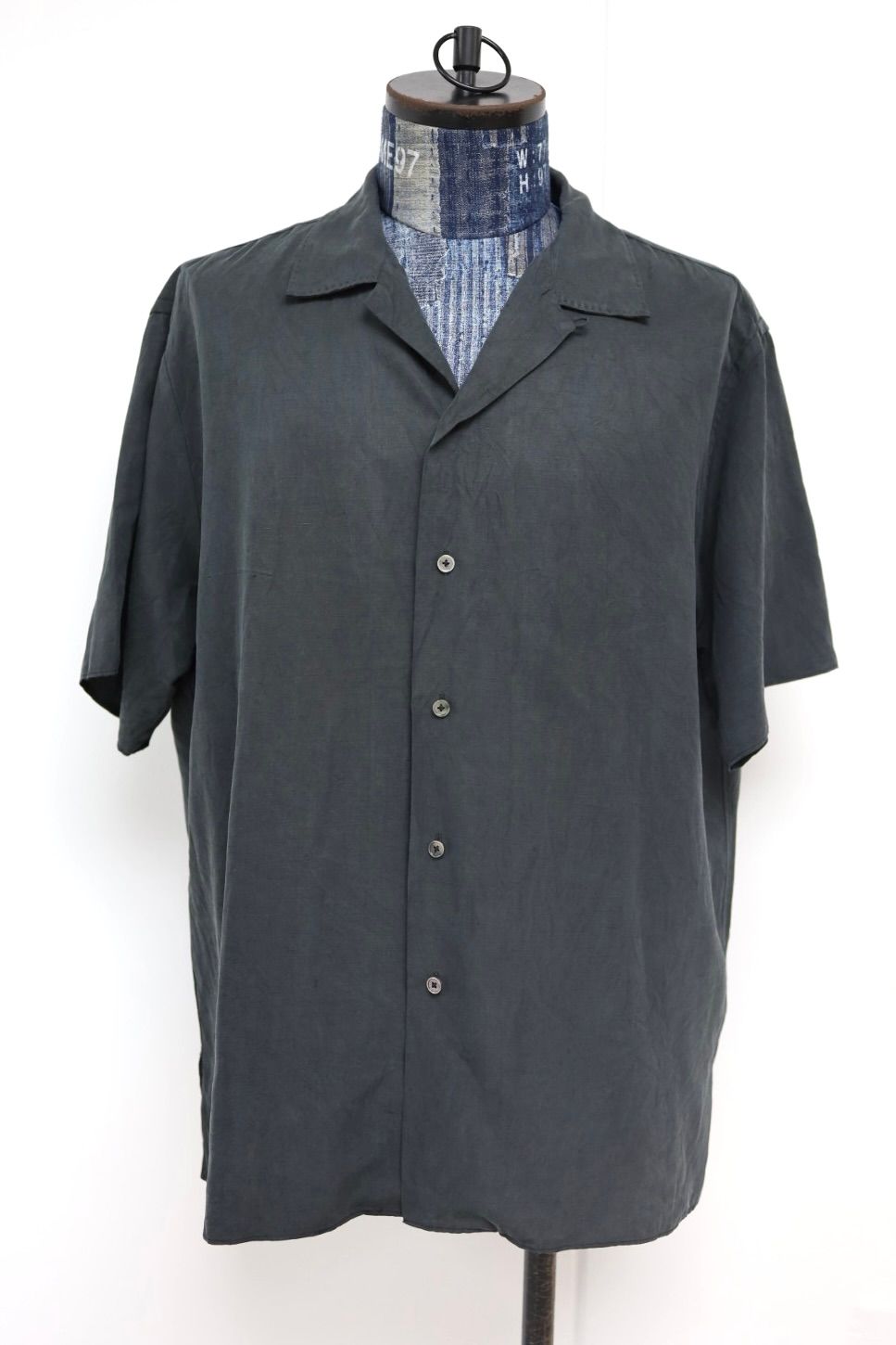 アプレッセ 2026 STYLE1  Vintage Silk Linen S/S Open Collar Shirts(26SAP-02-09)BLACK☆4月11日(土)発売！