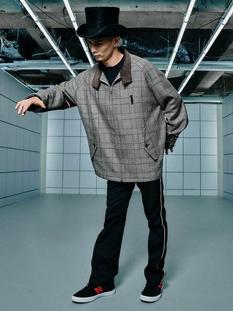 ジュンヤワタナベマン 22FW Jay Kayコラボ スウィングトップブルゾン(WJ-J030-051)BROWN/BLACK/BEIGE x BROWN
