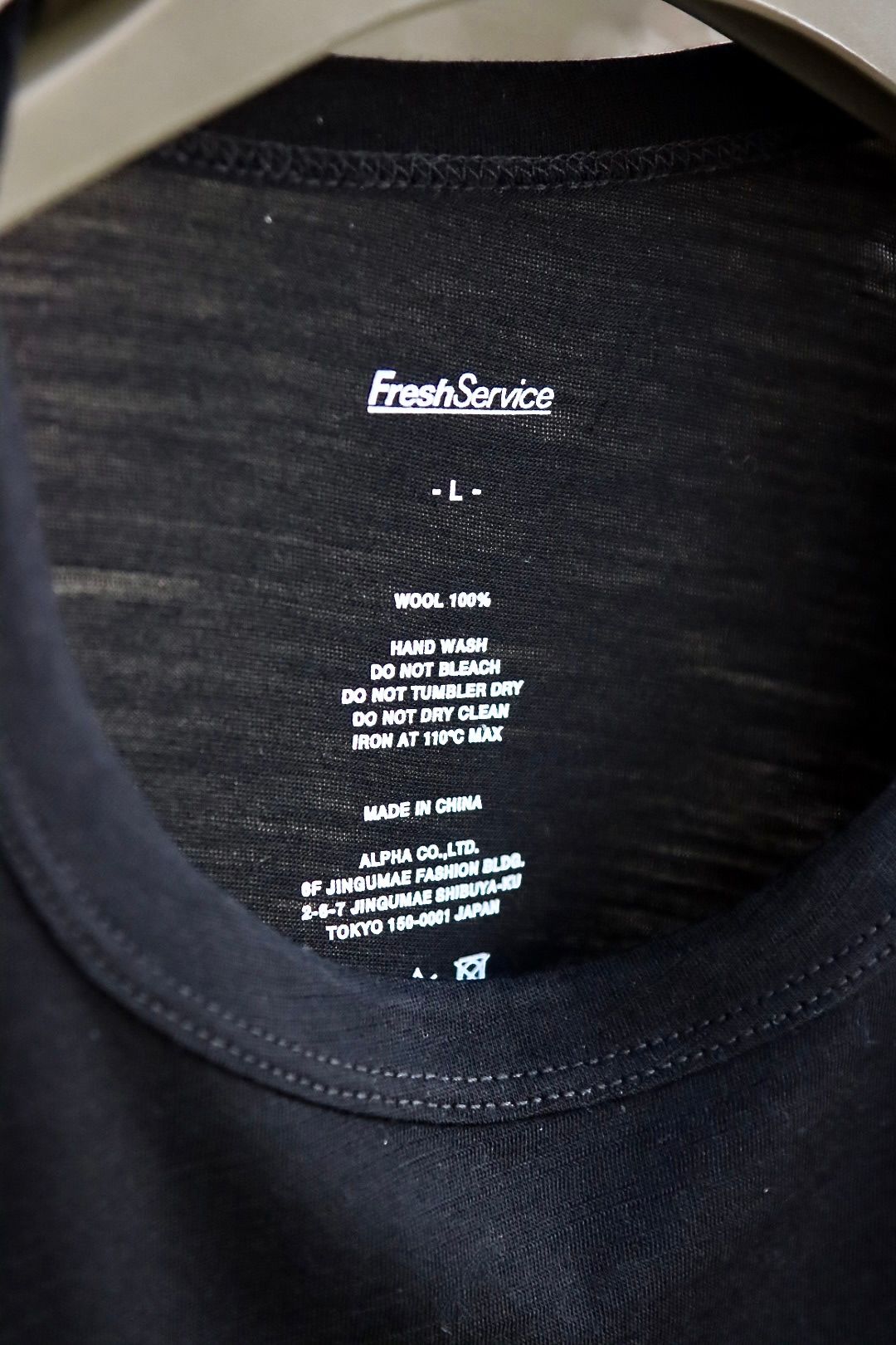 FreshService - フレッシュサービス24SS WASHABLE WOOL L/S TEE(FSC241