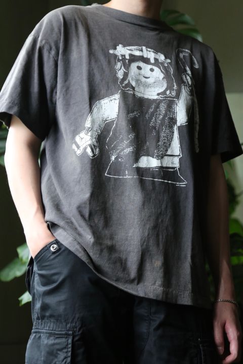 ©︎SAINT M×××××× T-SHIRT BLOCK(SM-A21-0000-001)BLACK style.2021.7.9