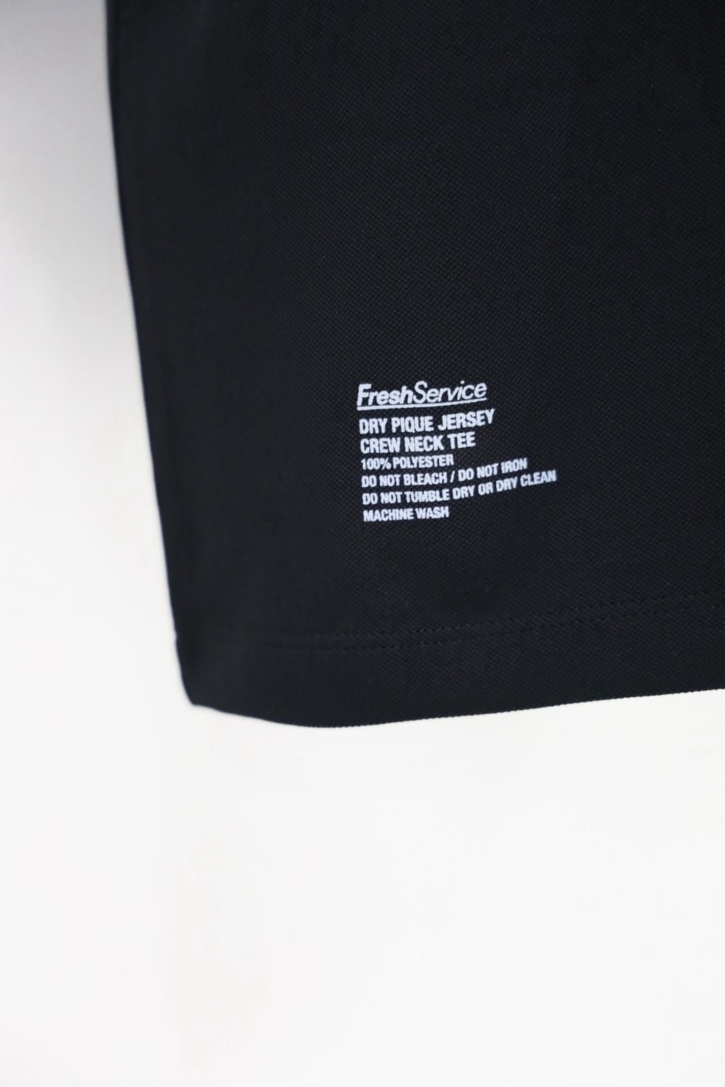 フレッシュサービス DRY PIQUE JERSEY CREW NECK TEE(FSC263-70035)BLACK☆8月1日(土)発売！