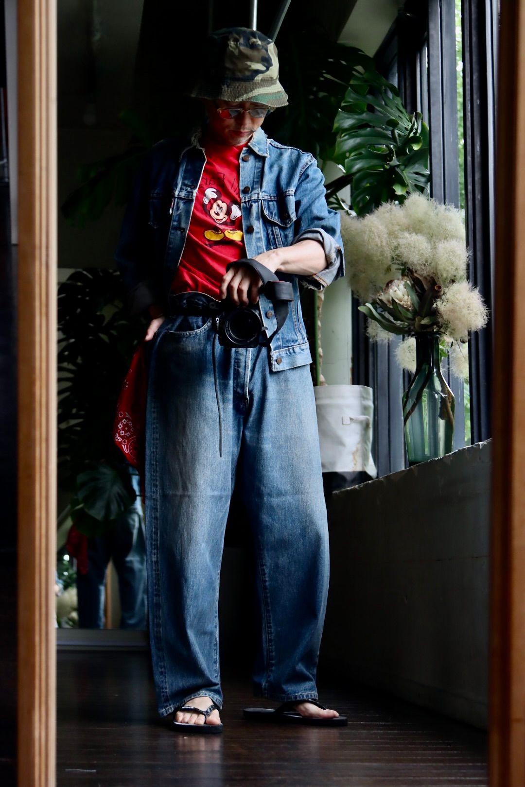 A.PRESSE - アプレッセ23AWデニム No.22 Washed Wide Denim Pants 