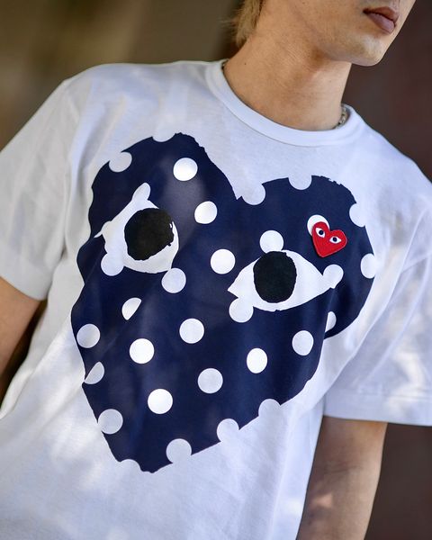 PLAY COMME des GARCONS ポルカドットTシャツ スタイル 2024.6.17