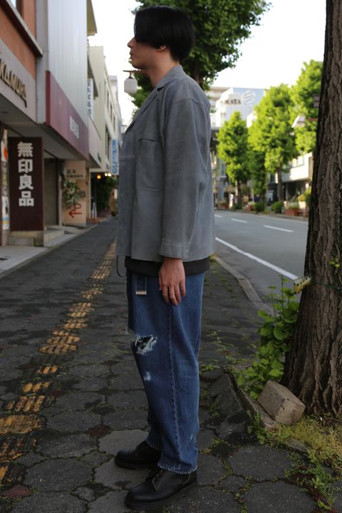 YOKE SUEDE OUT-OFF SHIRTS JACKET(YK21SS0215B) style.2021.4.29