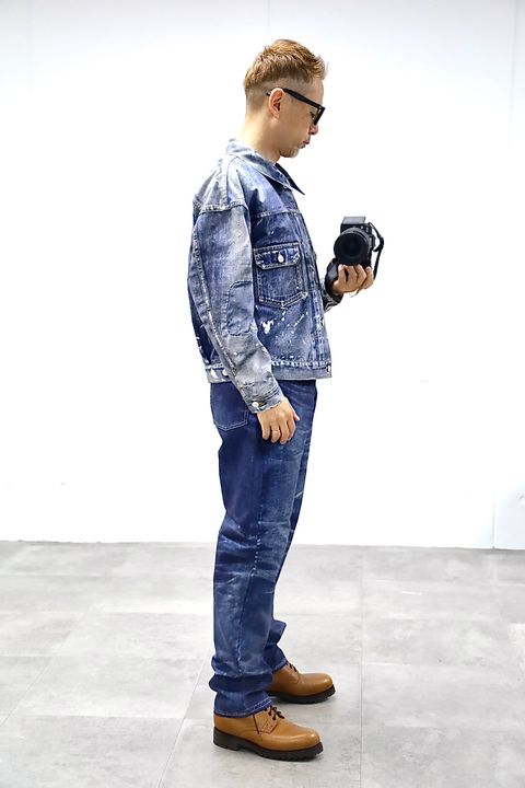 eYe JUNYA WATANABE MAN×New Manual 転写デニムプリントジャケットスタイル