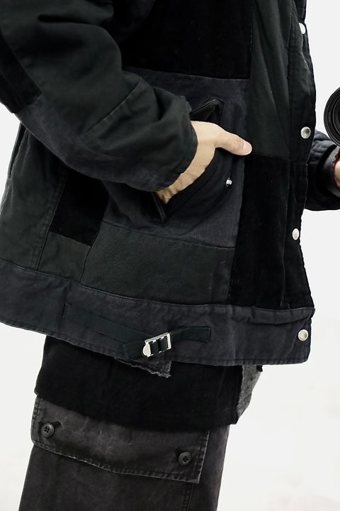 COMME des GARCONS HOMME 異素材パッチワークジャケットスタイル