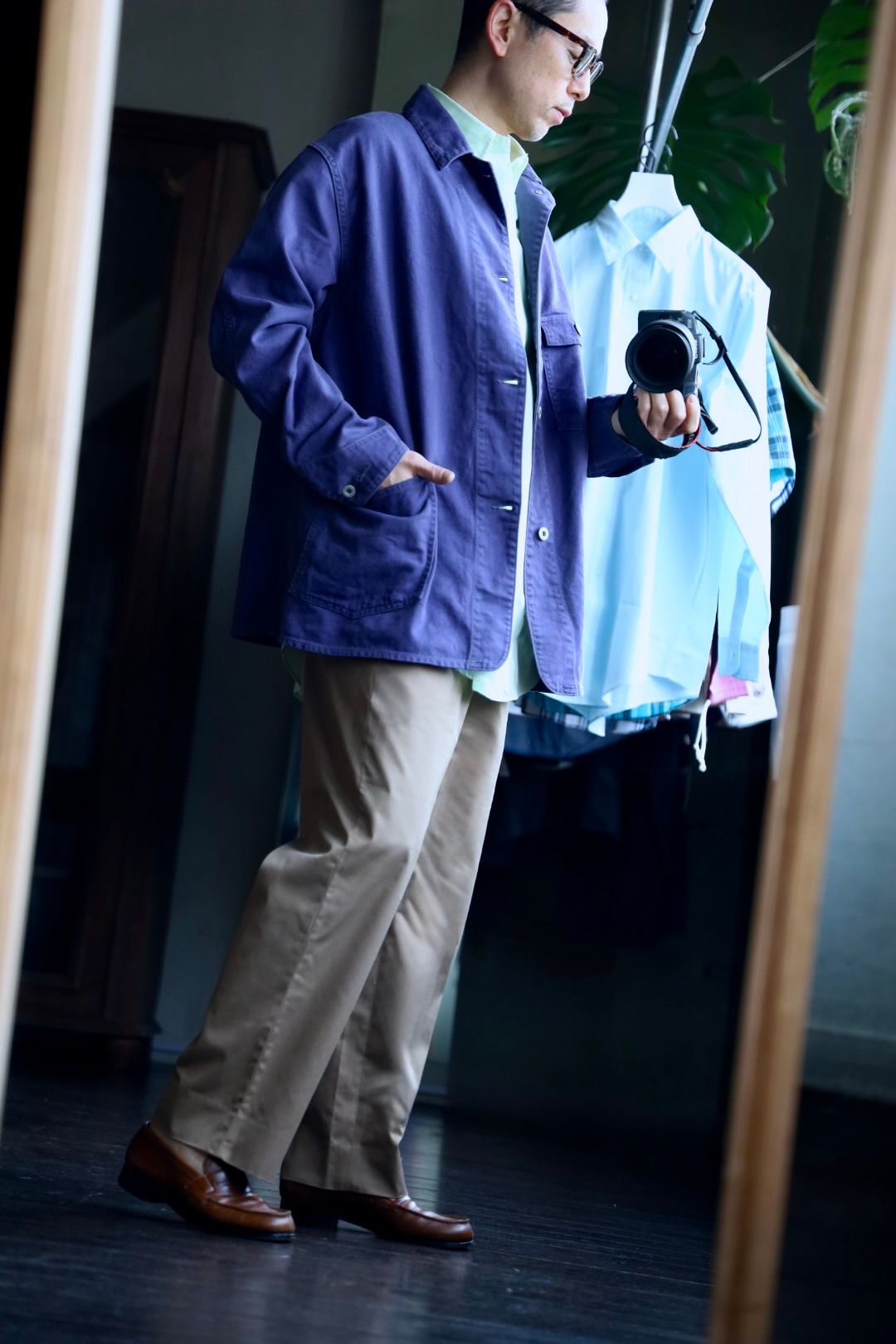FOUNDOUR - ファウンダ 25SS COVERALL JACKET(015FD251001)BLUE