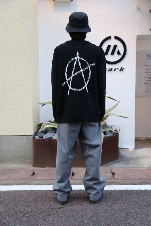 doublet HAND-KNITTING JACQUARD PULLOVER "BLACK"Style.2020.10.16.