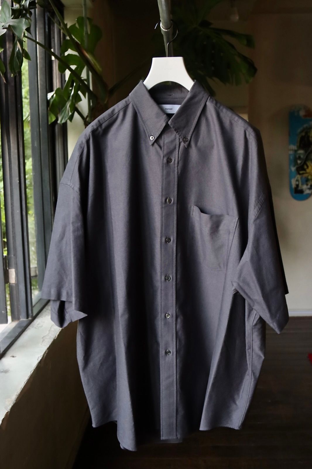 Graphpaper - グラフペーパー23SS Oxford S/S Oversized B.D Shirt 