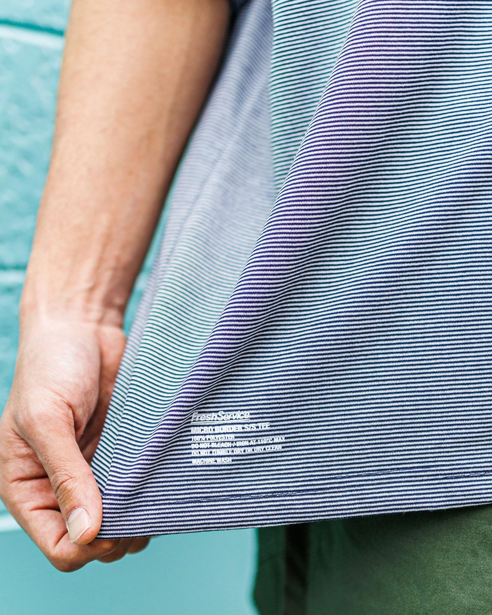 フレッシュサービス MICRO BORDER S/S TEE (FSC251-70115)WHITE×NAVY☆3月15日(土)発売！