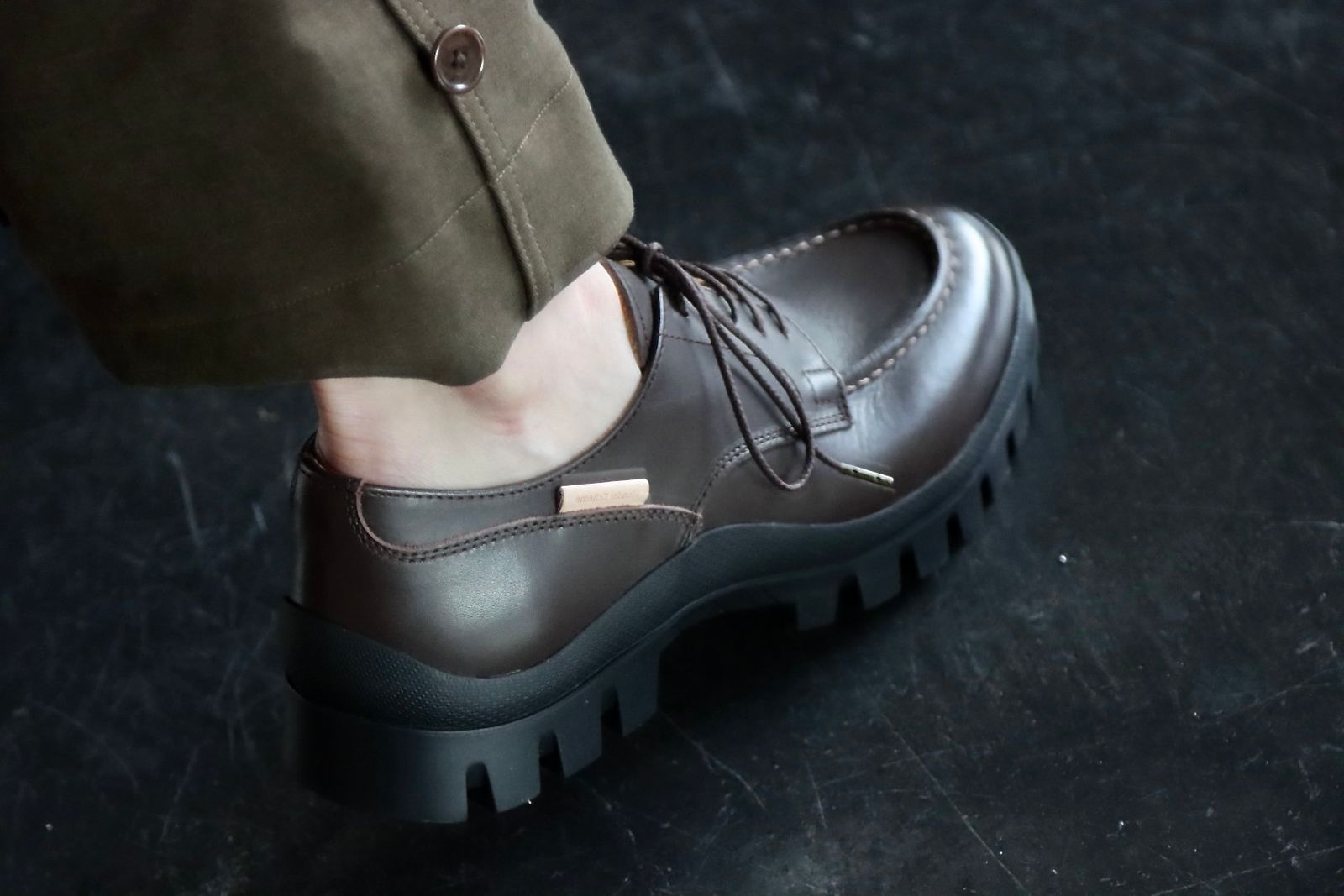 blurhms Stand-up Collar Washed Shirt "DARK SAGE"style.2022.1.11.