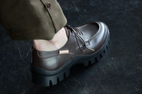 blurhms Stand-up Collar Washed Shirt "DARK SAGE"style.2022.1.11.