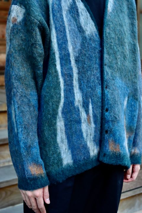 YOKE ROTHKO JACQUARD CARDIGAN(YK21AW0284S)GREEN style