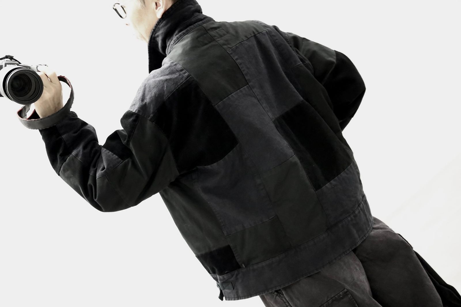 コムデギャルソンオム25FW 異素材パッチワークジャケット(HP-J021-051)BLACK★10月3日(金)発売！