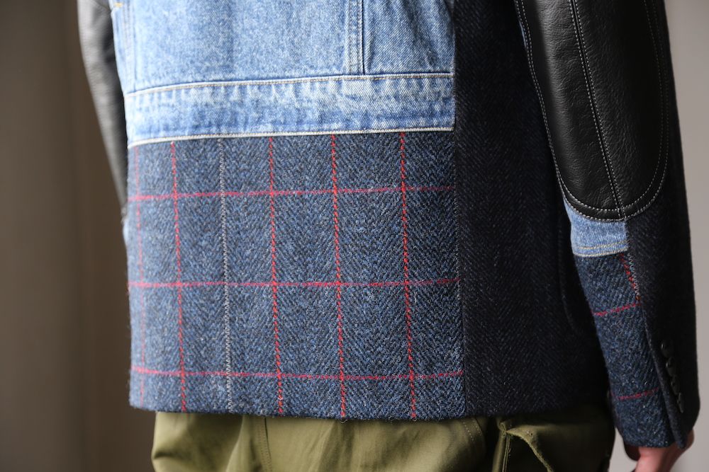 eYe JUNYA WATANABE COMME des GARCONS MAN ウールカシミヤツイード×綿デニム×綿ウィップコード(WF-J022-051) style.2020.9.12.