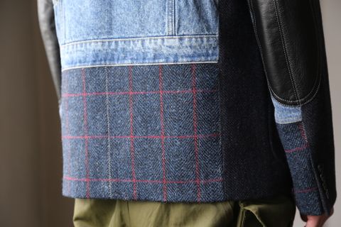 eYe JUNYA WATANABE COMME des GARCONS MAN ウールカシミヤツイード×綿デニム×綿ウィップコード(WF-J022-051) style.2020.9.12.