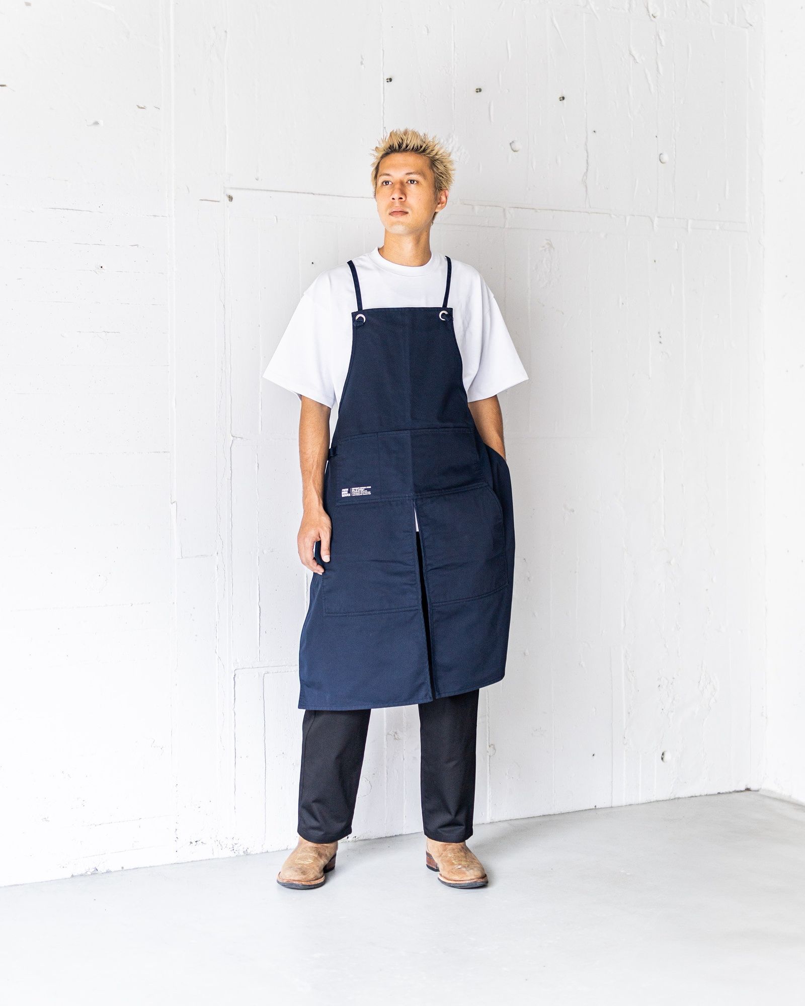 freshservice 24ss ポロシャツ フレッシュサービス　ネイビー　M FreshService 24SS 新作DRY PIQUE JERSEY L/S POLO(NAVY) style