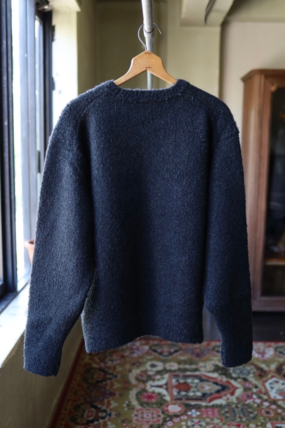 アプレッセ 2025 STYLE2 Cashmere Mole Yarn Pullover Sweater(25AAP-03-20)CHARCOAL☆10月25日(土)発売!