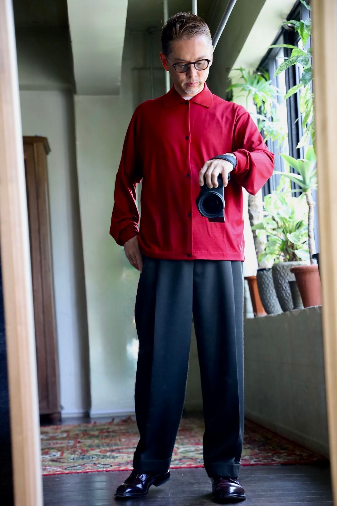 マーカ 26AW SHIRT CARDIGAN(M26C15CS01C)RED☆新作発売！