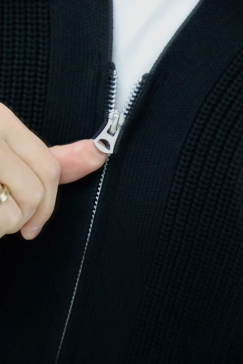 COMME des GARCONS HOMME 26SS 綿エステル片畦カーディガンスタイル