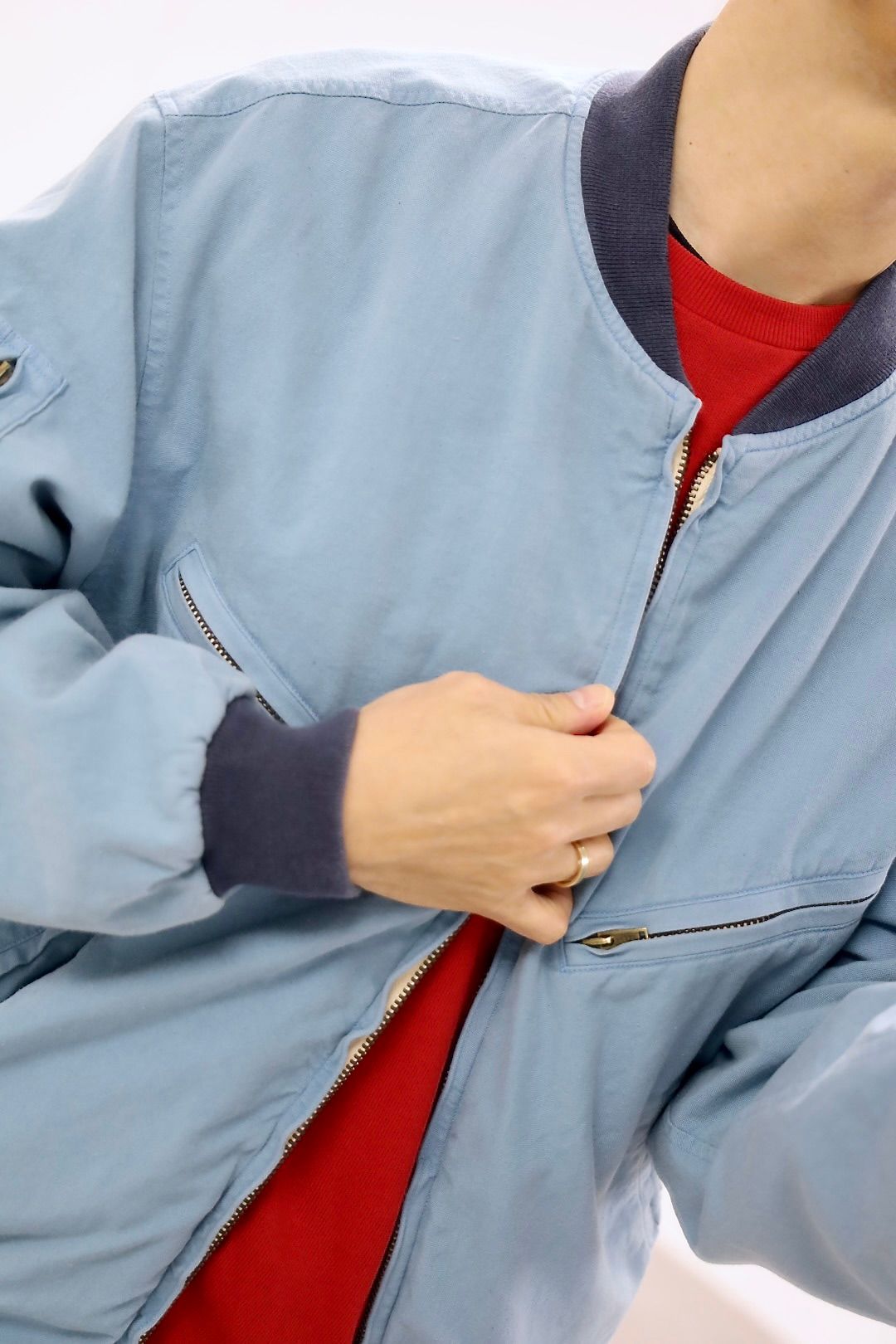 A.PRESSE 2026 STYLE1 Vintage Silk Cotton Test Pilot Model Jacketスタイル