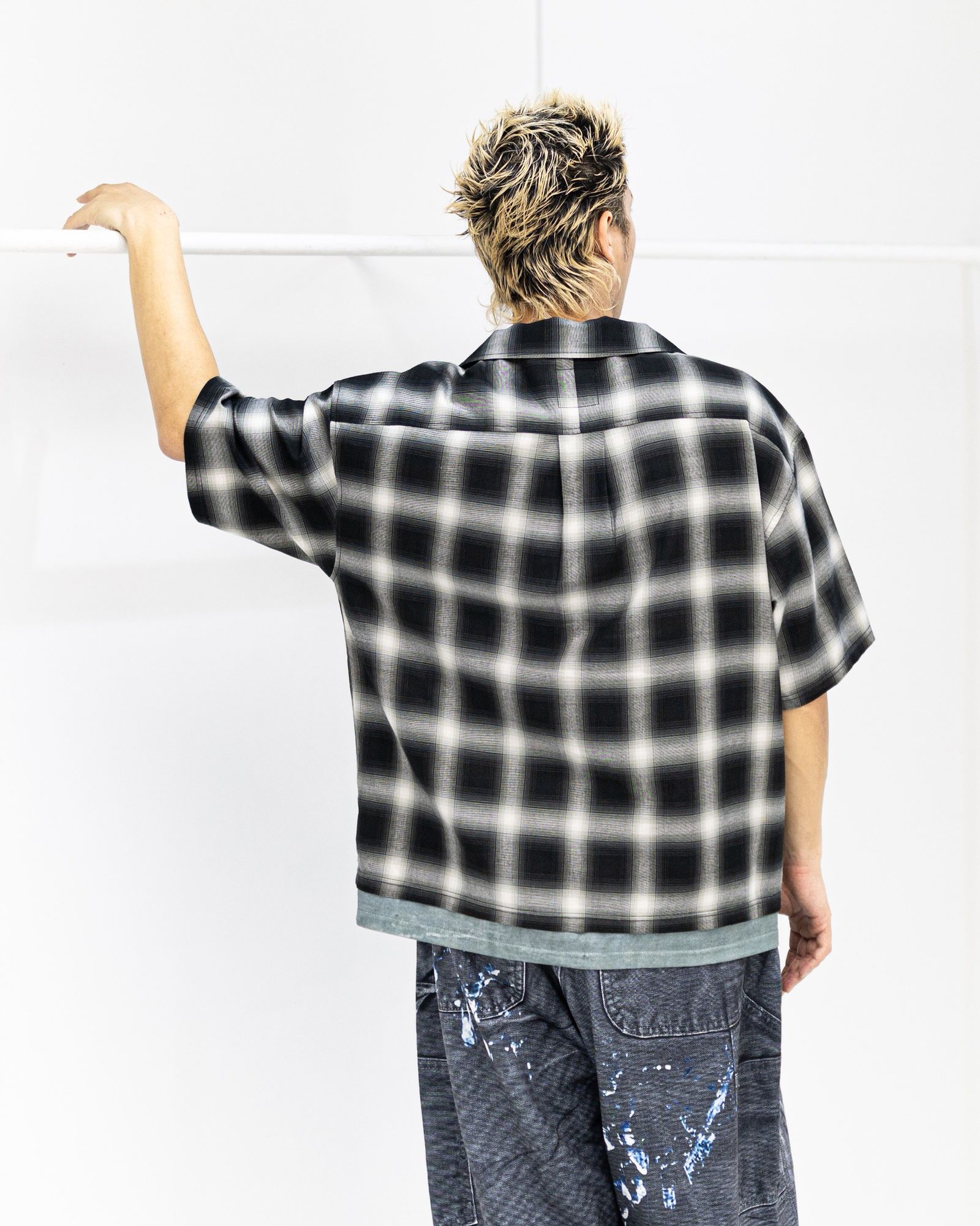 TALKING ABOUT ABSTRACTION TRANSFER LAYERED STYLE S/S SH MARKスタイル！