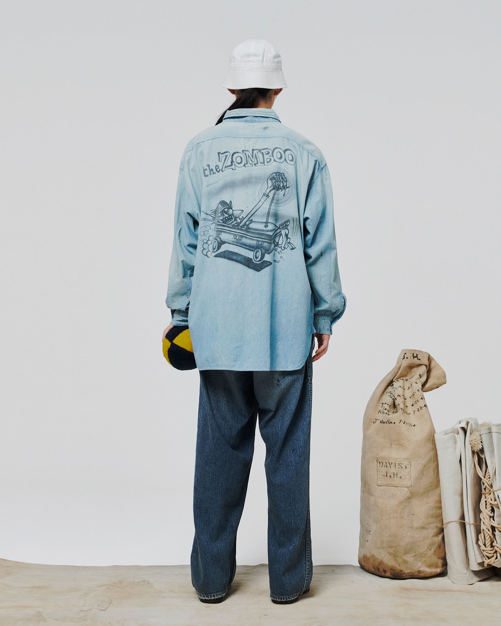 BOW WOW 26 New Year Release Items バウワウ SKETCH ZOMBOO USN CHAMBRAY SHIRT AGED(BW261-SZUCS) INDIGO☆1月2日11:00発売！