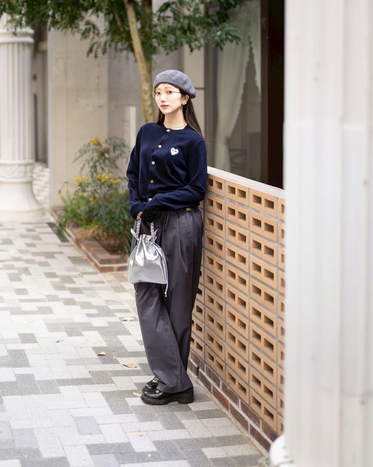 PLAY COMME des GARCONS  ROUND NECK CARDIGAN style.2025.12.15