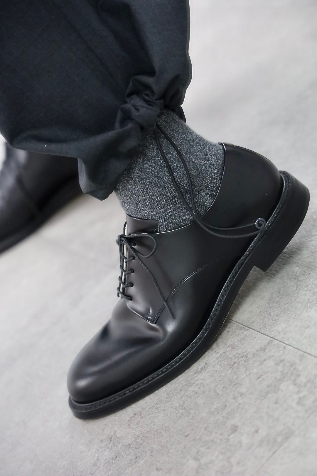 グラフペーパー26SS Fine Wool Heather Drawstring Track Pants(GM261-40322)CHARCOAL☆2月21日(土)発売！