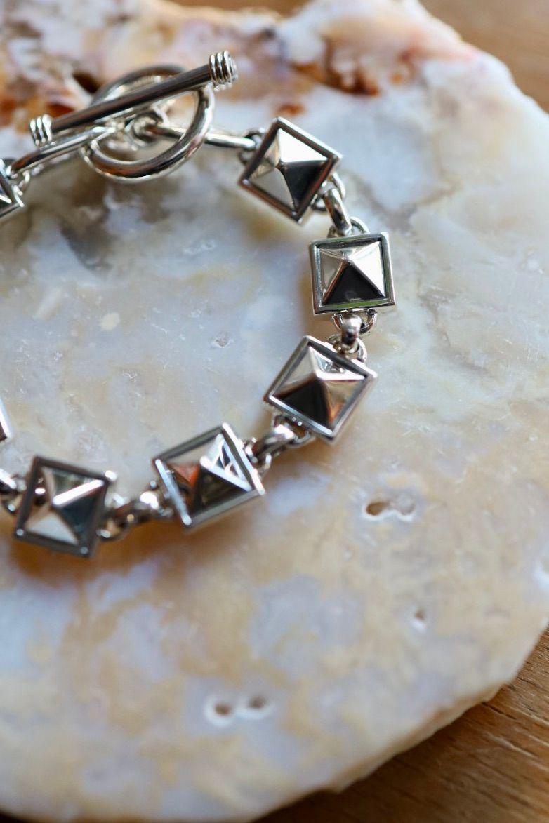 XOLO JEWELRY ブレスレット / Studs Link Bracelet -10mm- (XOB113)SILVER925☆新作発売！