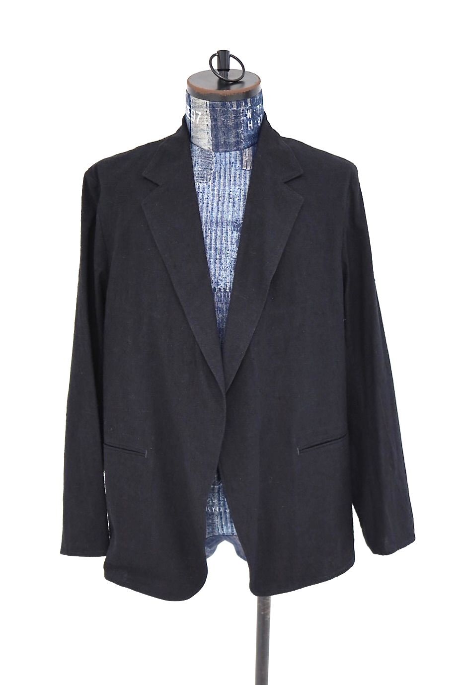 blurhms ブラームス 26SS Silk/Cotton Nep Cardigan Jacket(BHS26S019)Black☆2月13日(金)新作発売！