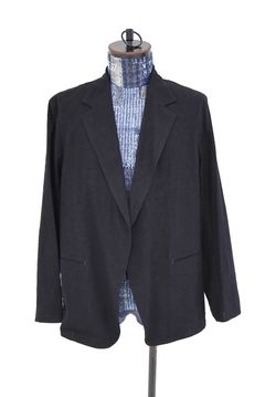 blurhms ブラームス 26SS Silk/Cotton Nep Cardigan Jacket(BHS26S019)Black☆2月13日(金)新作発売！