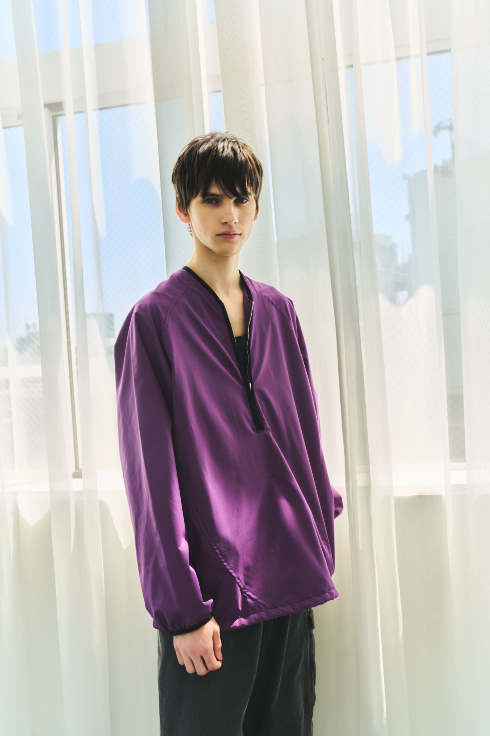 CHASSE チェイス26SS ナイロンシャツ NYLON SHIRT(26-SS-SH1)PURPLE☆新作発売！