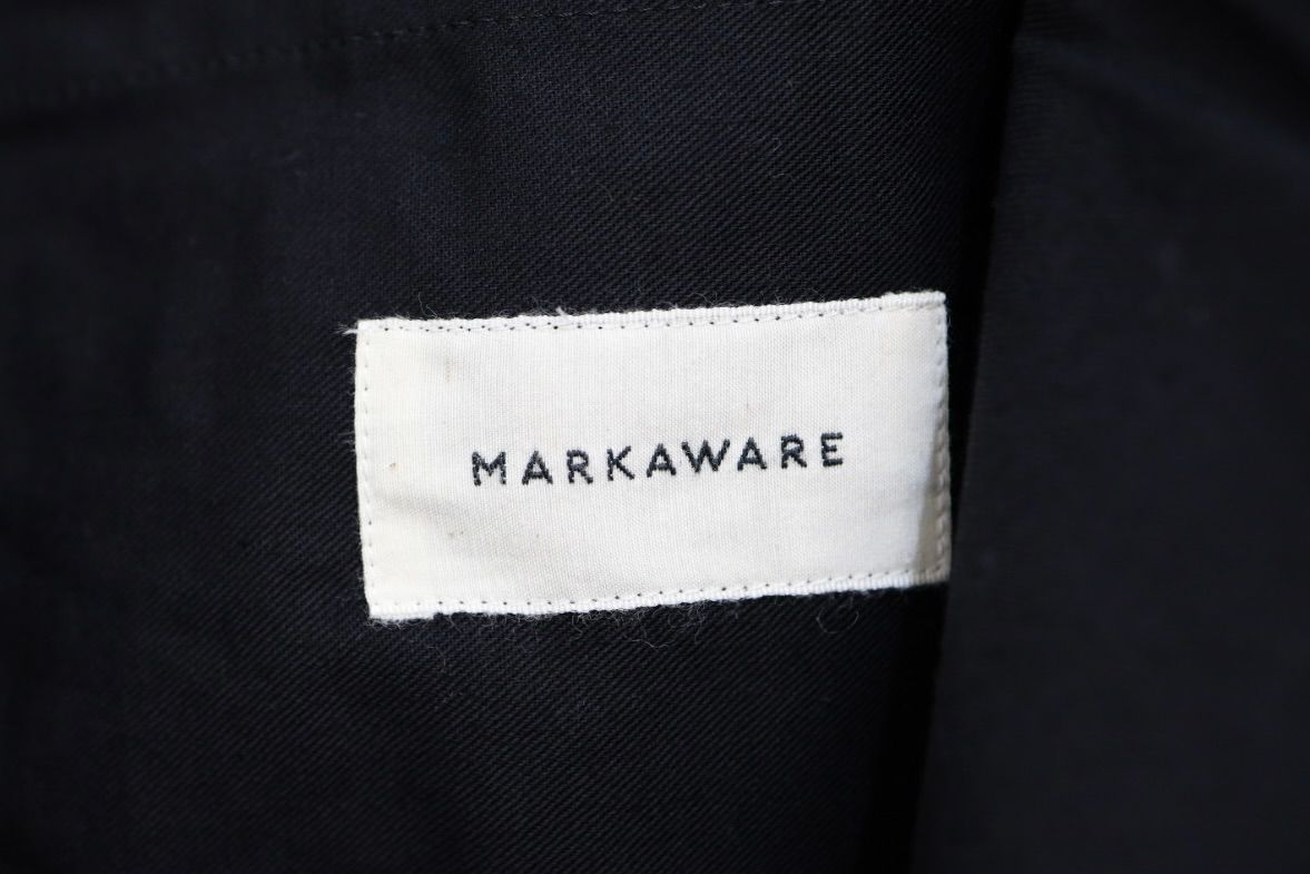 マーカウェア 26SS ワイドトラウザーズ TRIPLE PLEATED WIDE TROUSERS(A26A13PT02C)BLACK☆新作発売！