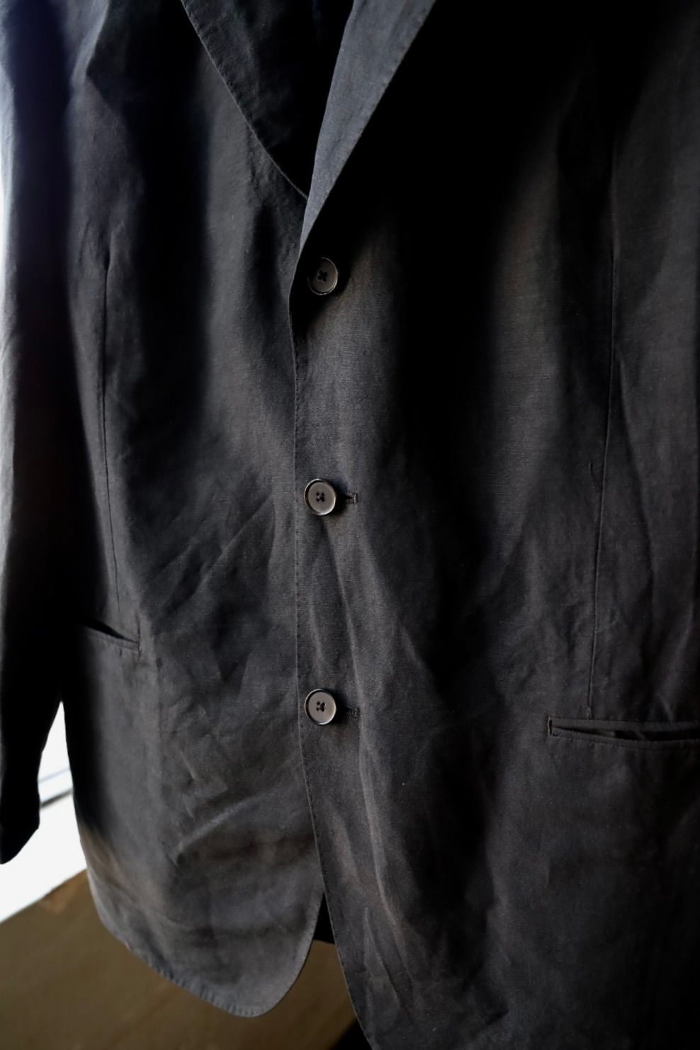 アプレッセ 25SS Silk Linen Jacket(25SAP-01-31H)BLACK