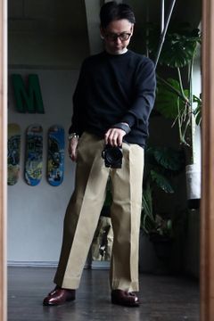A.PRESSE Vintage US ARMY Chino Trousersスタイル