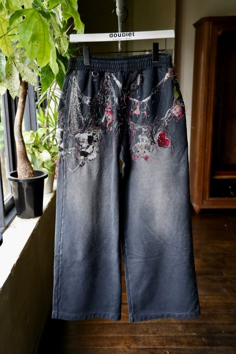 doublet 25AW  EMBROIDERED CHAIN SWEATPANTS (25AW16PT320) GREY☆8月9日(土)発売！